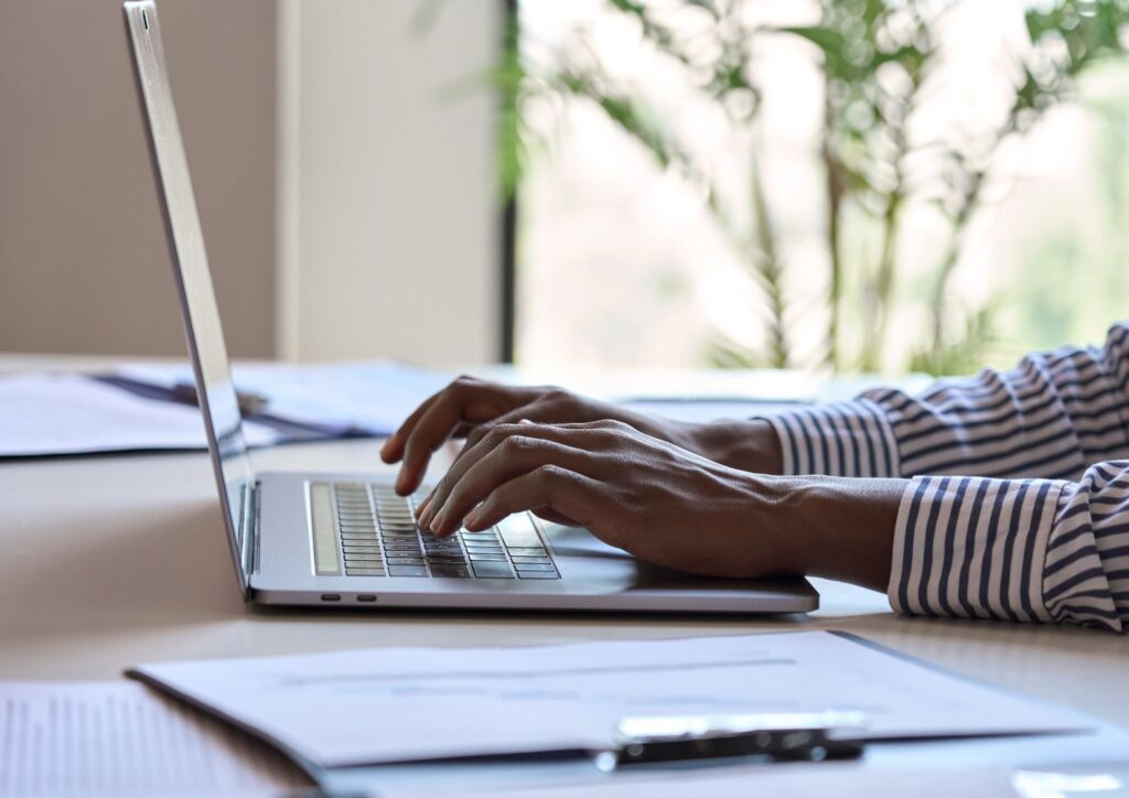 An author submitting their abstract through the CTI Meeting Technology platform.